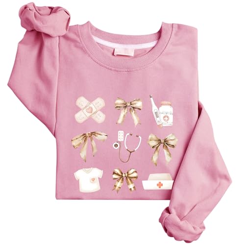 Registered Nurse Sweatshirt Nurse Bow Sweatshirt