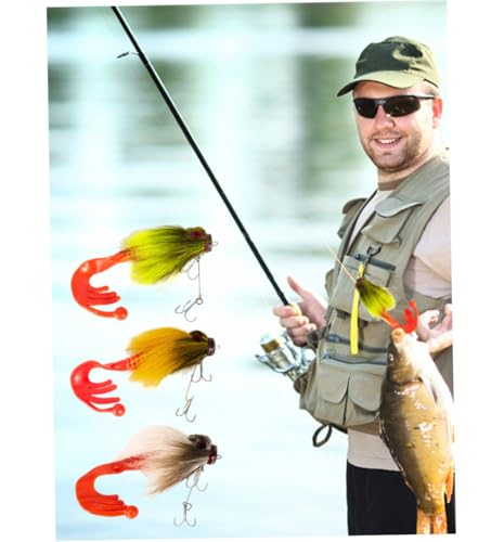 Leurre big pike leurre artificiel cerf hair mouse lure de 85g pour brochet peu profond - 3
