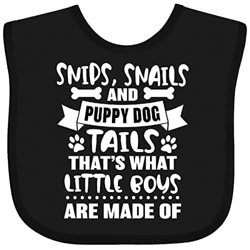 inktastic Snips Snails and Puppy Dog Tails That's What Little Boys Baby Bib