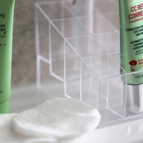 TRIXES Transparentes Kästchen zur Aufbewahrung von Make-Up, Lippenstift und Kosmetik