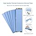 A ADWITS [ 6-Pack ] Thermal Conductive Silicone Pads, Soft Safe Simple to Apply for SSD CPU GPU LED IC Chipset Cooling -Blue