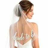 Schleier Braut Brautschleier Kurz Bride to Be Schleier Jga Weiß Softtüll Hochzeitsschleier Für Jga Braut Accessoires Jungesellinenabschied Hochzeit Heiratsantrag Brautparty Bride Veil Kopfschleier