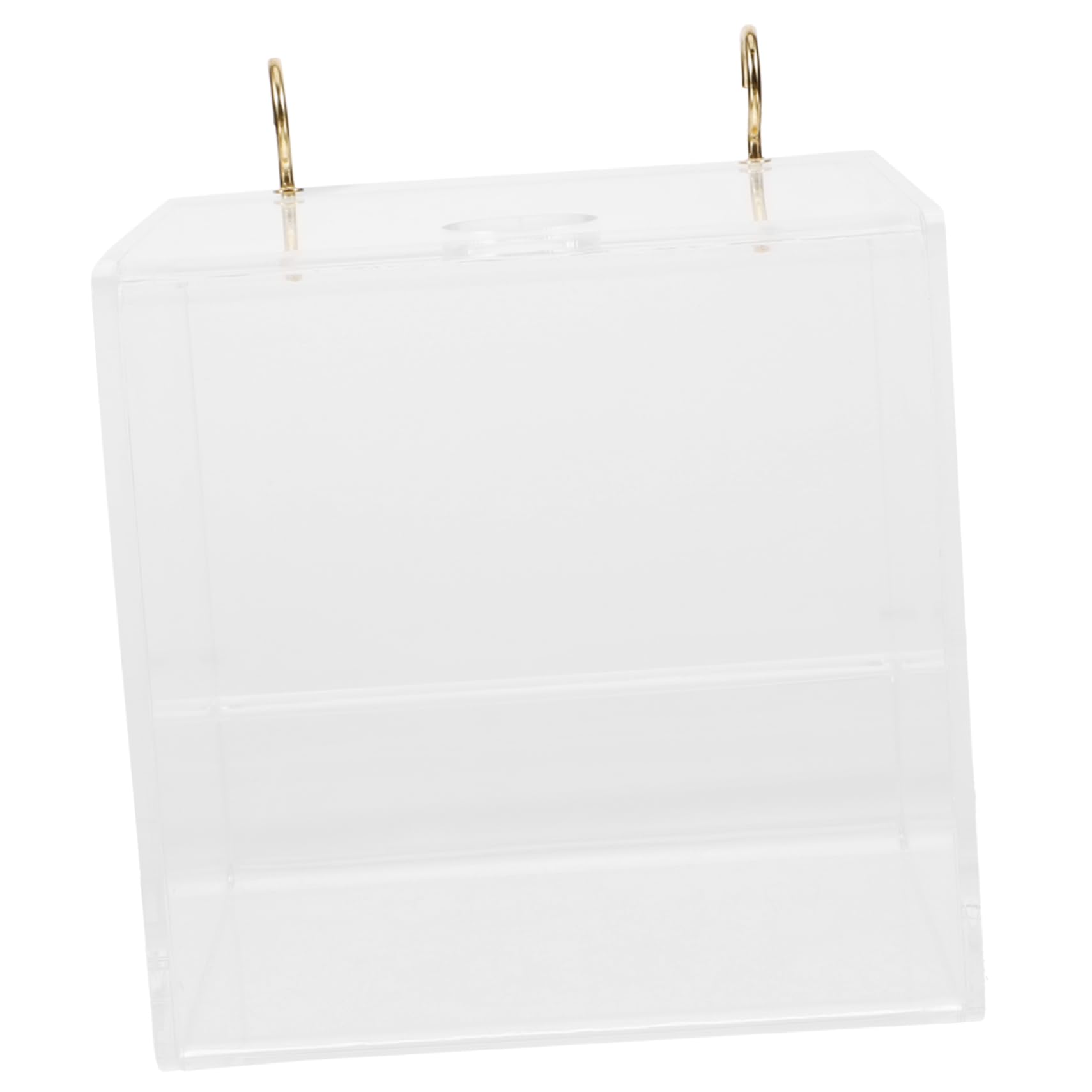 BESPORTBLE 4pezzi Vasca per Bagno per Uccelli Trasparente Box Appeso per Pappagalli e Parrocchetti Facile da Pulire e Resistente Perfetta per Gabbie di Piccole