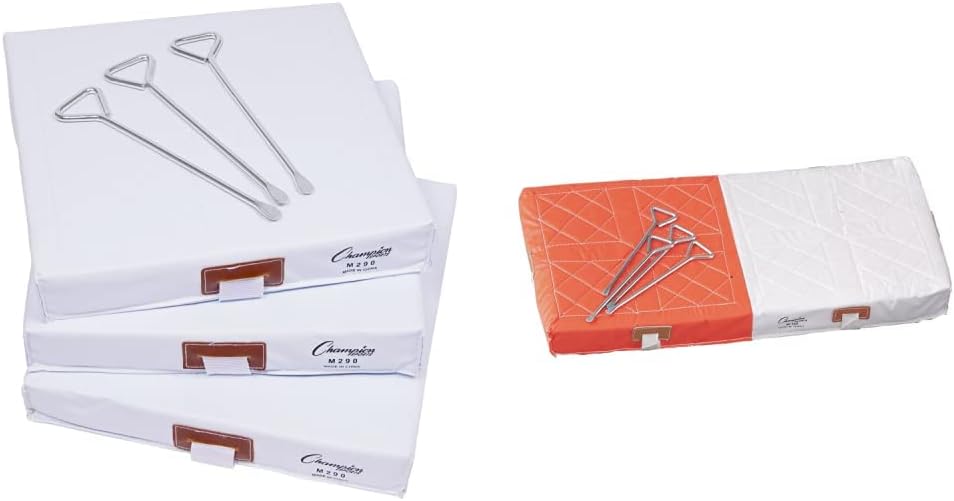 Champion Sports Mens Quilted Cover & 1 Strap (14" x 14" 2") Baseball and Softball Bases, White, 14 Inch by Inch 2 Inch US & Unisex Adult M144 Baseball and Softball Bases, White, One Size US