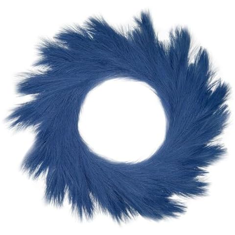 LWINGFLYER Faux Pampas Grass Wreath Cover
