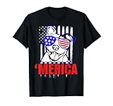 'Merica Funny Pitbull Shirt America Parody Party Pit Bull