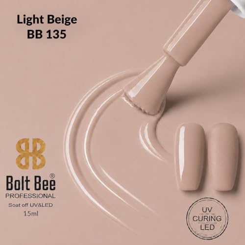 Image of Bolt Bee Gel Nail Polish with Glossy Finish | Gel Paint Soak Off UV Led Non-Smudging,Long-Lasting Nail paint | Highly Pigmented Gloss Touch Polish For Home Manicure & Salon | Gift Set for Women-15ml
