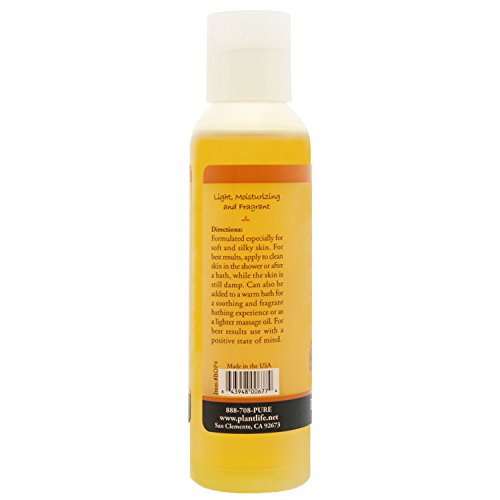 Plantlife Patchouli Body & Bath Oil With Vitamin E, Apricot & Jojoba- 4 Oz. #TOP1