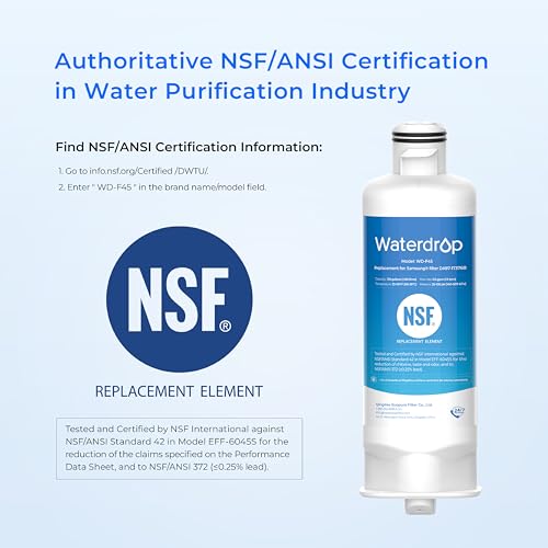 Waterdrop DA97-17376B Replacement for Samsung® HAF-QIN/EXP, DA97-08006C, RF28R7201SR, RF28R7351SG, WD-F45, Refrigerator Water Filter, 3 Filters - Thumbnail 4