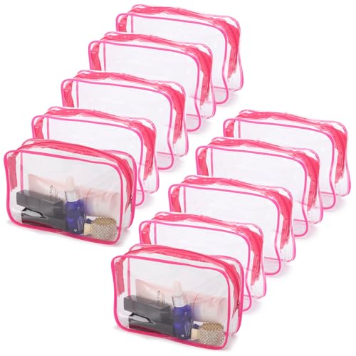 Tbestmax 10 Pcs Clear Cosmetic Bags, 7.5