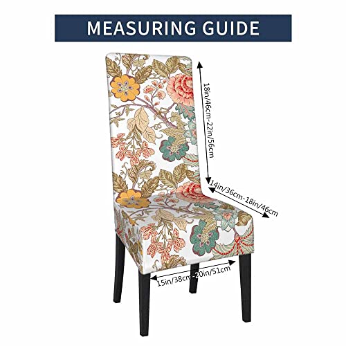 Numland Fantasy Flower Chair Cover For Kitchen Elegant Blossom 100% Polyester,Hotel,Restaurant,Ceremony,Banquet Universal Size（1Pc） #TOP4