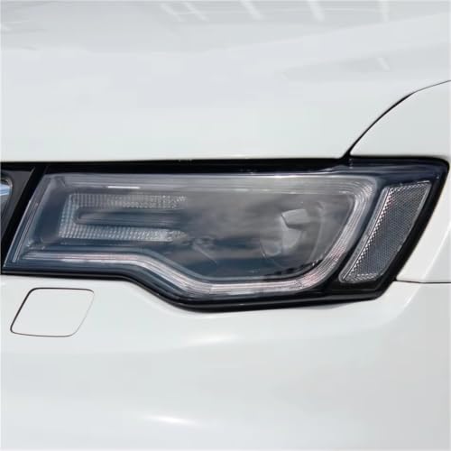 Cubierta faros Cherokee 2014-2020 impermeable carcasa transparente luces de coche 2