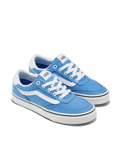 Vans Women's Brooklyn LS Shoe - Low-Top Fashion Sneakers for Casual Wear. Canvas Vintage Cobalt. 7