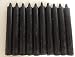 Set of 10 X 6" Taper Spell Candles: Black