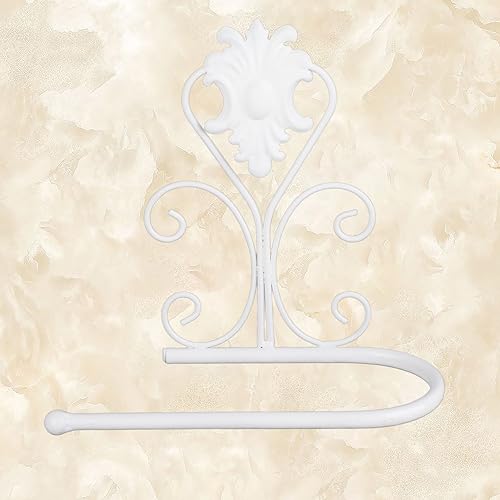 AKLOSIPY en Bathroom - Sturdy Metal Construction,Rustproof and Easy Installation - 211018cm Stproof Holder,Tissue Rack,Iron Holder,Roll,Kitchen Organization Tools,White (White)