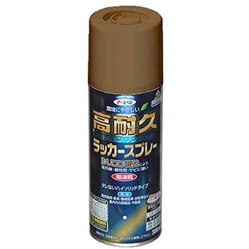 アサヒペン 高耐久ラッカースプレー 300ML ライトブラウン