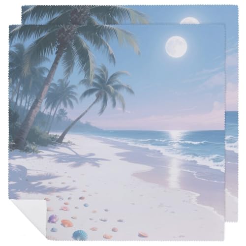 Servilletas de Tela Moonlight Coconut Beach Cuadradas miniatura 1