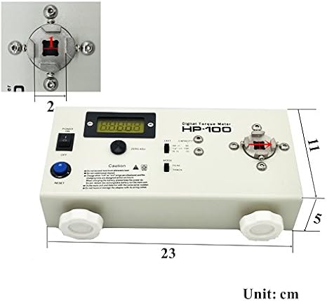 HP-100 Digital Torque Meter Torsion Meter Screw Driver Wrench Measure Tester w/Calibration Certificate