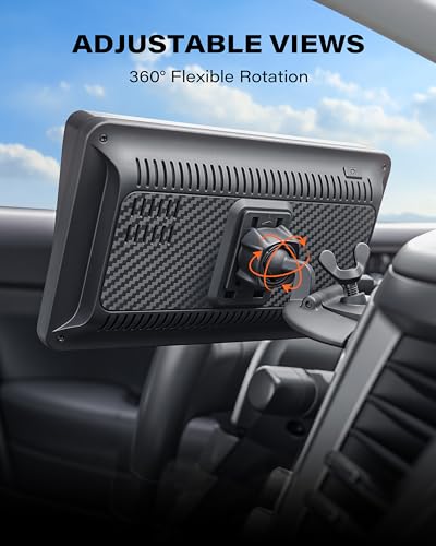 Image of 1Zero CD Slot Mount for CarPlay Screen, 360 Rotation Tool-Free Installation CarPlay CD Mount Compatible with 7-11 Inch Portable Car Play Screens & GPS Navigation