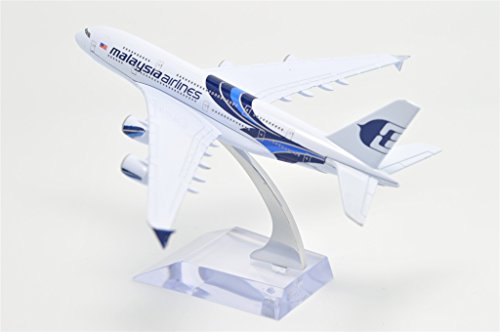 Tang Dynasty(Tm) 1:400 16Cm Airbus A380 New Painting Malaysia Airlines Metal Airplane Model Plane Toy Plane Model #TOP7