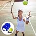 8 Pcs Tennis Trainer With Ball And String Set, Solo Tennis Trainer For Indoor And Outdoor Use, 7 Yellow Tennis Balls, Ideal Solo Practice