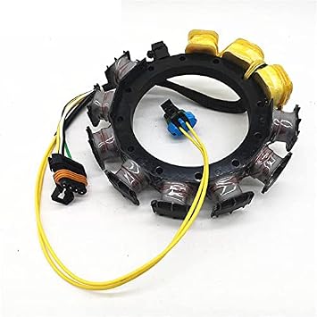 Stator For Mercury Mariner Outboard 16Amp 25 30 40 50 60HP 1998-2005 2/3/4Cylinder 4Stroke 174-2387 398-852387A3 398-852387A4 398-852387A6 398-852387T6 398-852387T7 398-852387T9 852387A4