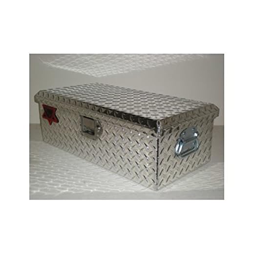 K & W Mnf 24" L x 8.5" H Aluminum Tote Truck ATV Trailer Tool Box