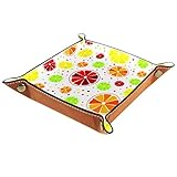 Tablett aus PU-Leder: Zur Aufbewahrung von Handy, Uhr, Schlüssel, Schmuck und Kleingeld etc.