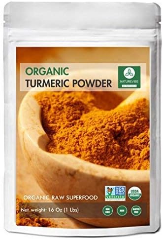 Premium Quality Organic Turmeric Root Powder with Curcumin (5 lbs - 5 Packs of 1 lb each), Gluten-Free & Non-GMO (80 ounces) | Indian Seasoning
