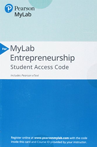 Mylab Entrepreneurship with Pearson Etext -- Ac... 0134731212 Book Cover