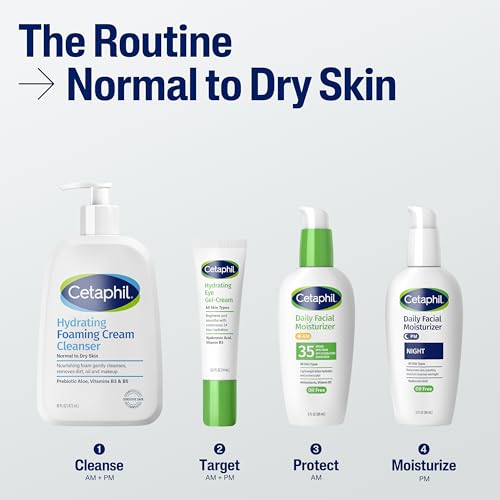 Cetaphil Cream to Foam Face Wash Hydrating Cleanser, 8oz