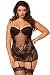 Seven Til Midnight Women's Plus-Size Midnight Rendezvous Lace Chemise and Thong