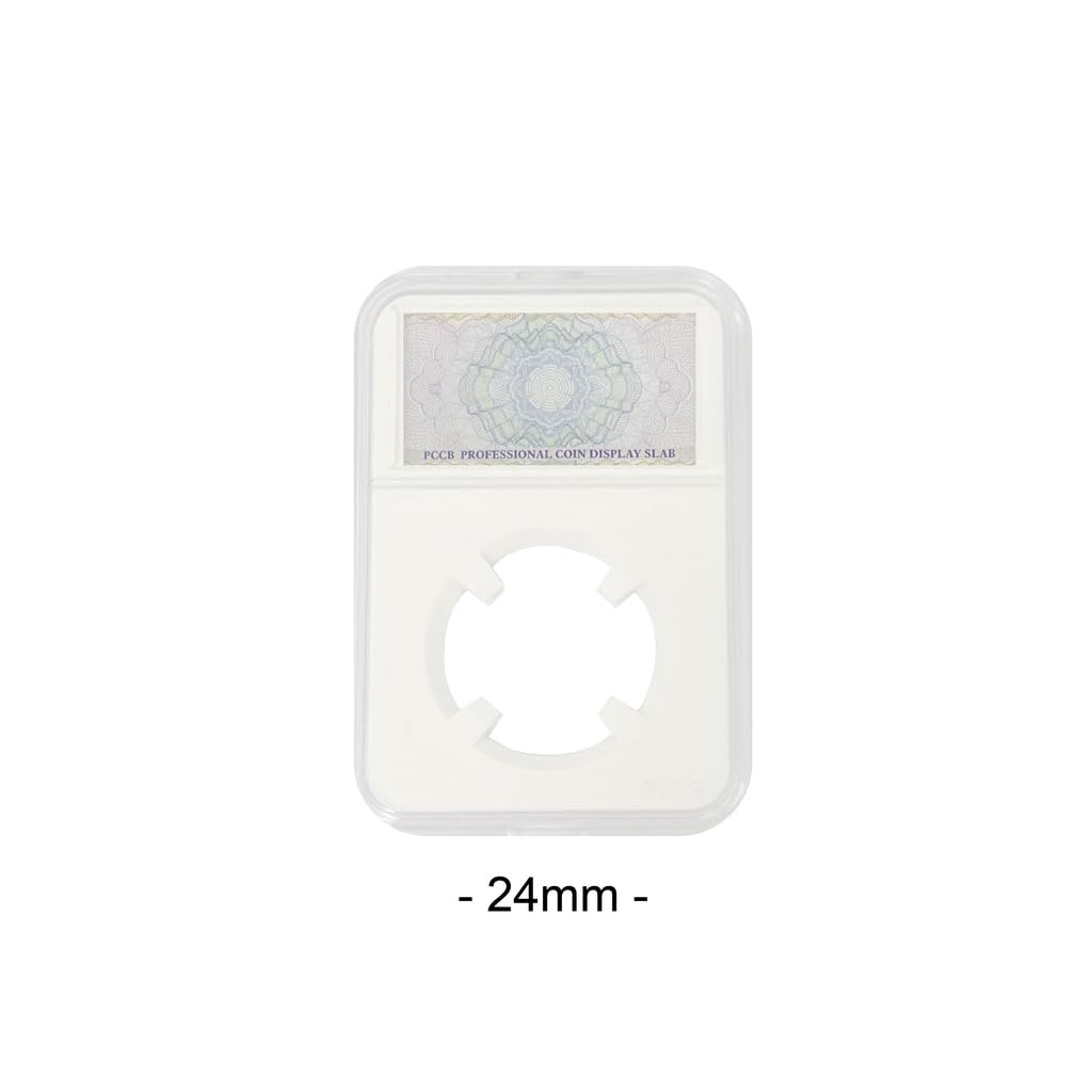 PCCB MINGT 10PCS 24MM Coin Slab Display Acrylic Coin Holder Collection Casing Protector Storage Case For Coin Collection And Supplies - Image 2