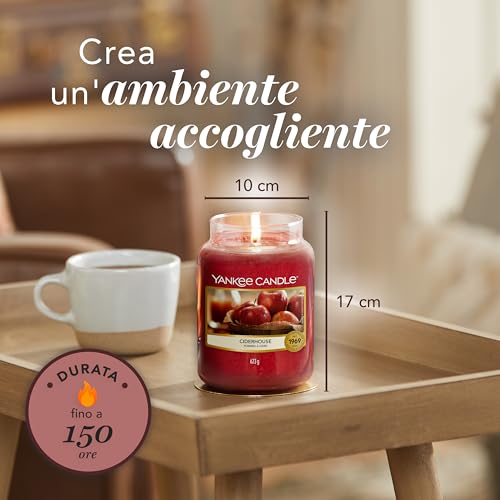 Yankee Candle Candela profumata | Candela in giara grande della Mele Da Sidro | Candele a lunga combustione: fino a 150 ore | Regali perfetti per le donne - Immagine 5