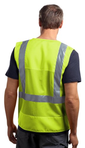 Cornerstone - Ansi 107 Class 2 Mesh Back Safety Vest M Safety Orange #TOP2
