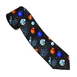 Space Necktie for Men, Wedding Tie & Groomsmen Accessories, Business Work Tie, Father’s Day, Birthday Gifts for Him