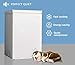 Techomey 3.5 CU. FT Small Chest Freezer, Deep Freezer Freestanding, Quiet Compact Freezer, with Adjustable Thermostat Control&Removable Wire Basket, White