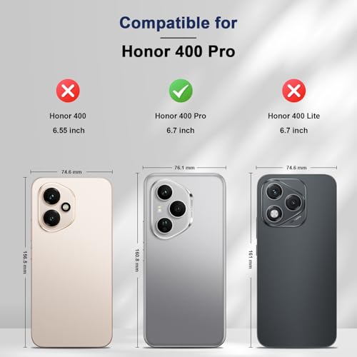 Image of Jasonyu Cover for Honor 400 Pro Flip PU Leather Case, Book Wallet Cover, Stand Function, Magnetic, Card Slots, TPU Bumper Case (Blue)