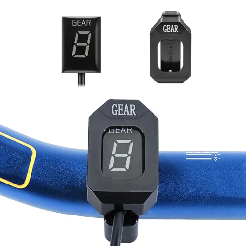 Indicateur de rapport engagé support rigide anti-vibration pour compteur moto - 6