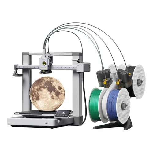 Image of Bambu Lab A1 Combo + LED Lamp Kit, Support Multi-Color 3D Printing, High Speed & Precision, Full-Auto Calibration & Active Flow Rate Compensation, ≤48 dB Quiet FDM 3D Printers