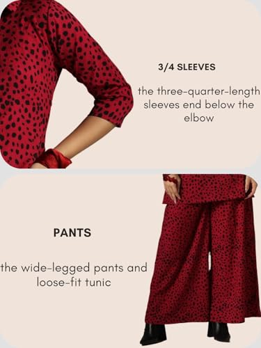 Image of DHRUVI TRENDZ Rayon Co-Ord Set For Women | Co-Ord Set For Women Stylish | Festive Co-Ord Set For Women | Travel Co-Ord Set For Women | 3 /4 Sleeve Women's Co-Ord Set