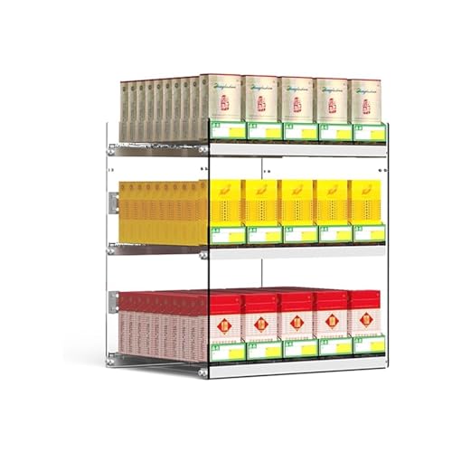 Séparateur de présentoir à tabac transparent pour étagère de marché et épicerie
