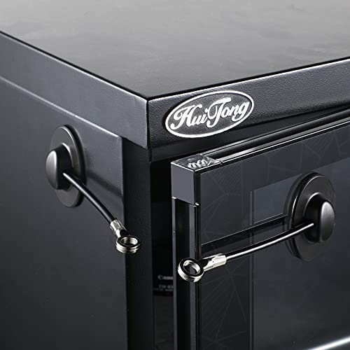 Hotop 4 Pieces Refrigerator Door Lock With Key Padlock Freezer Door Lock Child Safety Cabinet Chest Lock Mini Fridge Lock For Adults And Kids With Adhesive (Black) #TOP5
