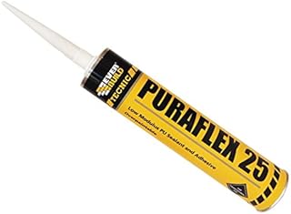 Everbuild Tecnic Puraflex 25 Low Modulus Polyurethane Sealant, Black, 300 ml