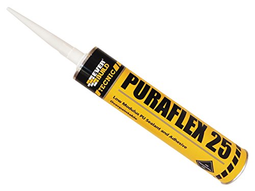 Everbuild Tecnic Puraflex 25 Low Modulus Polyurethane Sealant, Brown, 300 ml