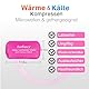 LotFancy Kühlpads Weisheitszähne, 4x Weisheitszähne Kühlkompresse, Kühlen von Zahnschmerzen Kiefer Gesicht Kopf, Kalt Warm Kühlakku für Kiefergelenk-Schmerzen, orale Gesichtschirurgie (Rosa)