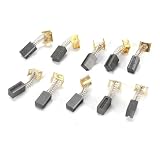 JoyousMall 10 spazzole in carbonio 6,4 x 7,9 x 12,5 mm per smerigliatrici angolari Black & Decker CD105 CD110 CD115 KG900 KG915 KG725 AST6 AST15 FG005