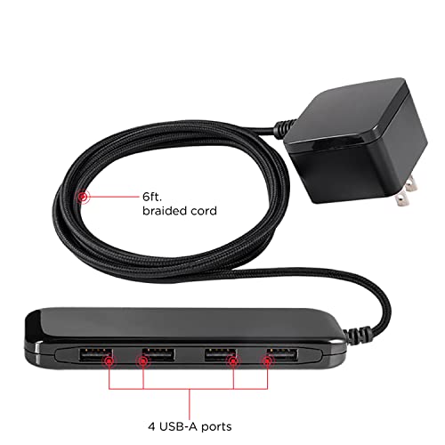 UltraPro USB Desktop Charging Station, 24W 6 Ft 4 USB Ports Power Strip by UltraPro - Used condition - Image 2