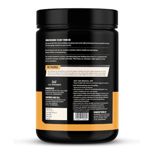 Image of MyFitFuel Advance MFF 100% Whey Protein Powder, Whey With Digestive Enzymes and Multi Vitamins | 500 gm, 14 Servings (Chocolate Fudge)