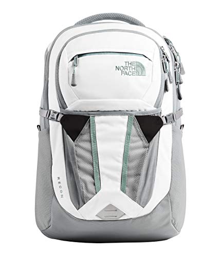 The North Face: Mochila para mujer  color verde  Blanco jaspeado Gris  tamaño talla